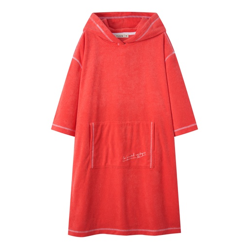 [S25-SCG501-CL] HOODED PONCHO WITH CENTER POCKET