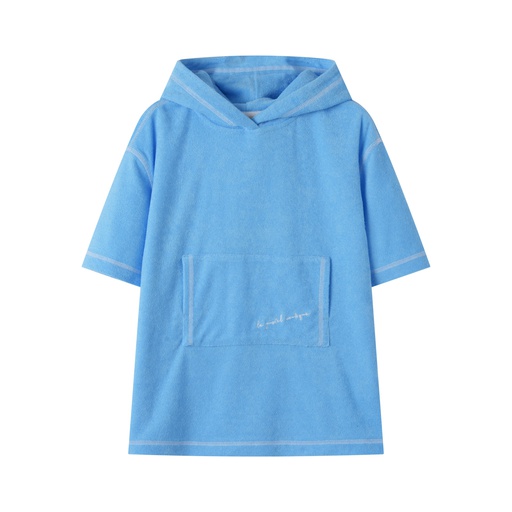 [S25-SCG502-AQ] LONG SWIM ROBE WITH CENTER POCKET