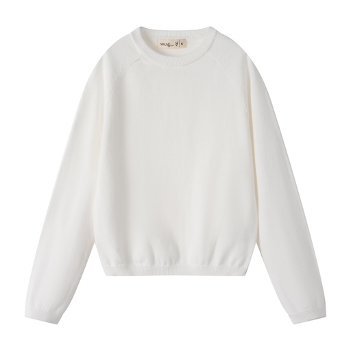 [S25-MGT504-WH] CREW NECK SWEATER