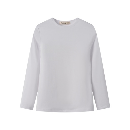 [BS-TS10-WH] MODAL LONG SLEEVE T-SHIRT