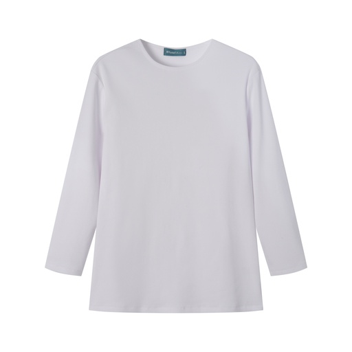 [BS-TS17-WH] TEEN RIBBED 3/4 SLEEVE T-SHIRT