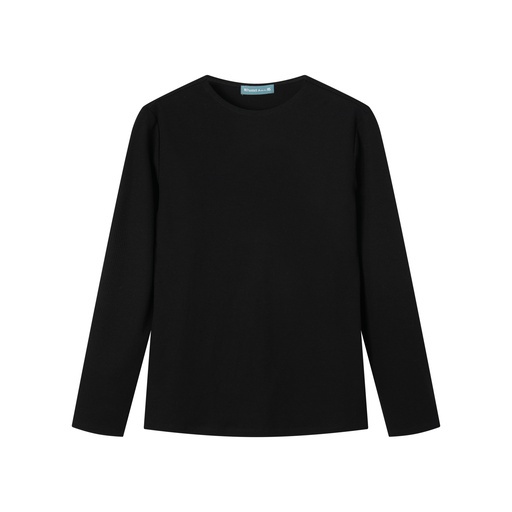 [BS-TS18-BK] TEEN RIBBED LONG SLEEVE T-SHIRT