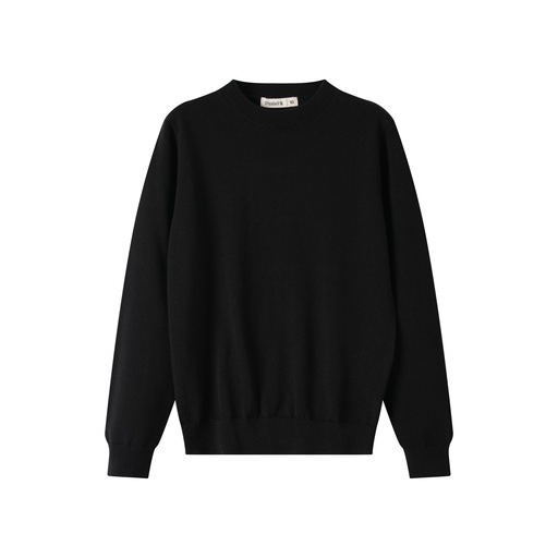[BS-WNTU62-BK] CLASSIC CREW NECK SWEATER