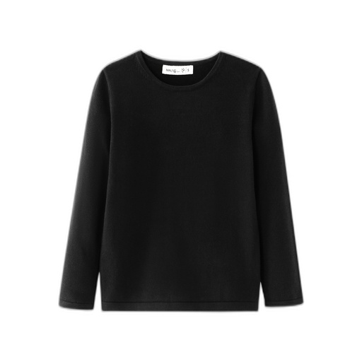 [BS-MNTU52-BK] CREW NECK SWEATER
