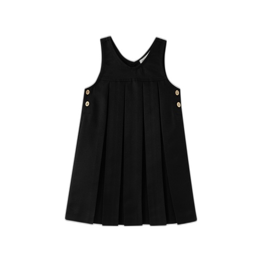 [BS-JW6-BK] V NECK PLEATED JUMPER