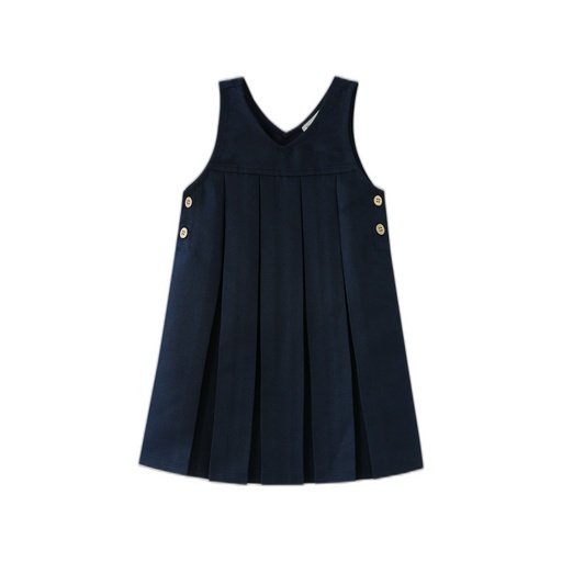 [BS-JW6-NV] V NECK PLEATED JUMPER