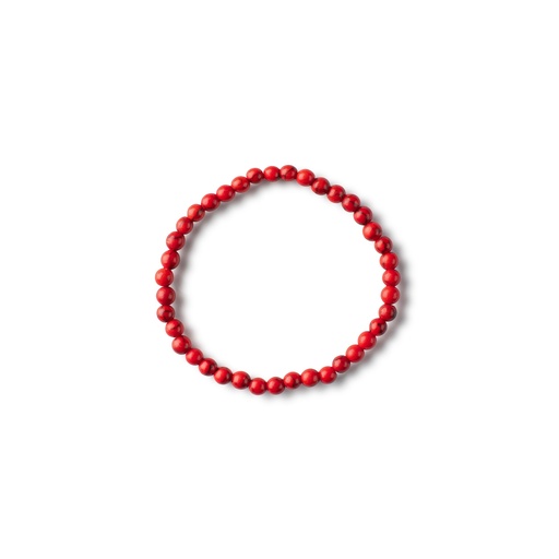 [BS-AJ24A-RD] Beaded Bracelet Red