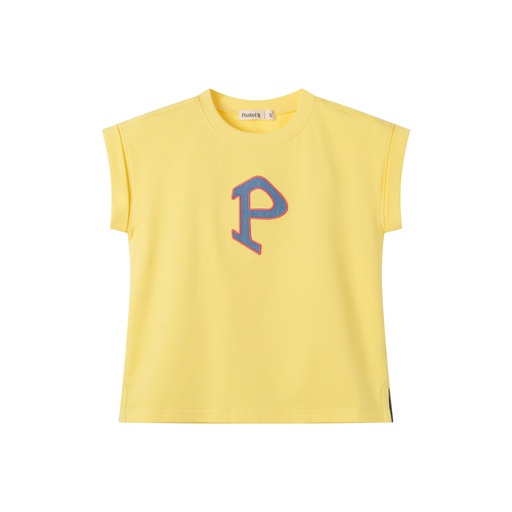 "P" EMBLEM SHORT SLEEVE SWEAT