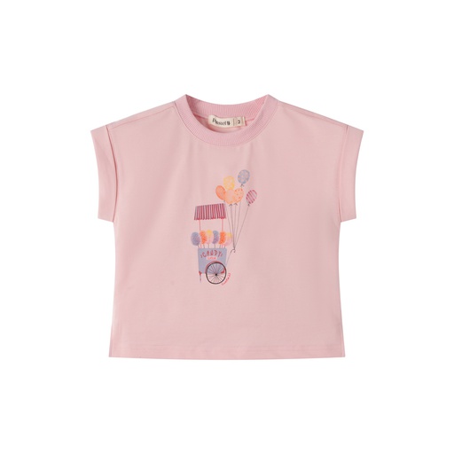 COTTON CANDY PRINT SHORT SLEEVE TEE