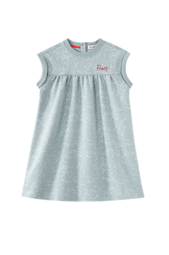 Drop Shoulder Heathered Dress