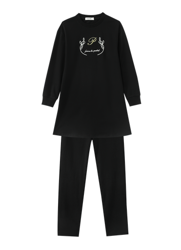 Tunic Set With Center Embroidery