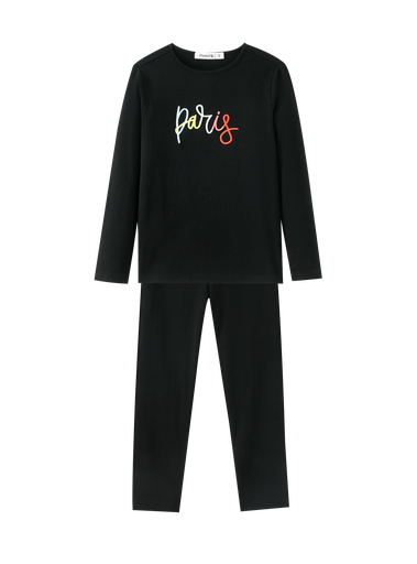Scribbled Paris Pajama