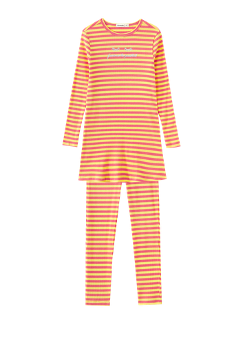 Striped Ribbed Nightshirt