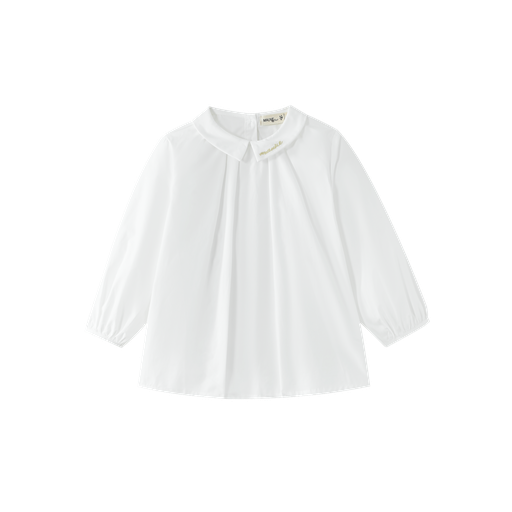 Pintuck Blouse With Collar