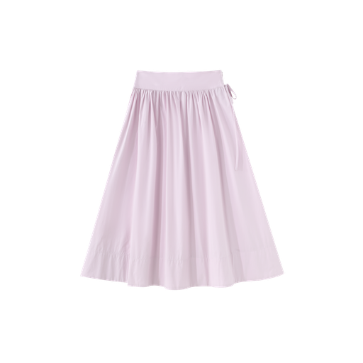Midi Circle Skirt With Side Tie