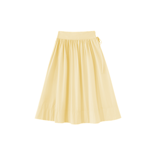 Midi Circle Skirt With Side Tie