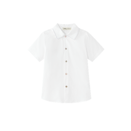 Topstitched Collared Shirt