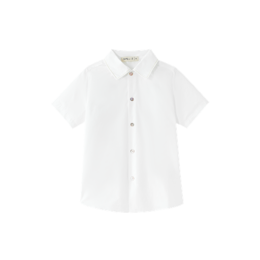Topstitched Collared Shirt