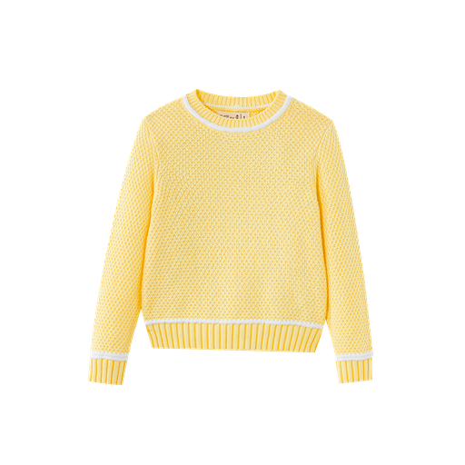 Long Sleeve Sweater With Trim